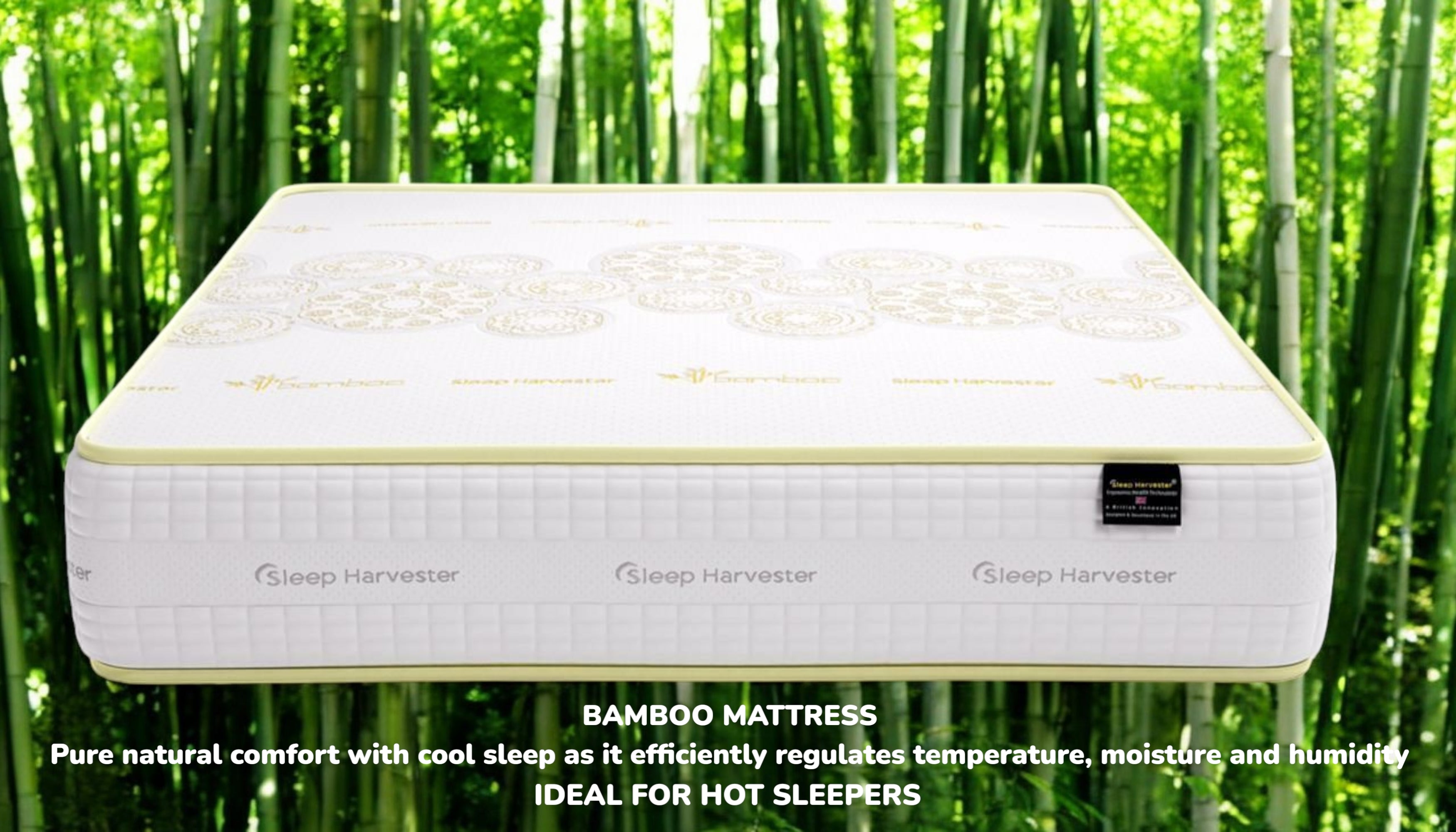 CHANCELLOR 2000 mattress cooling technology for natural Bamboo fabric specifications and eco-friendly health features