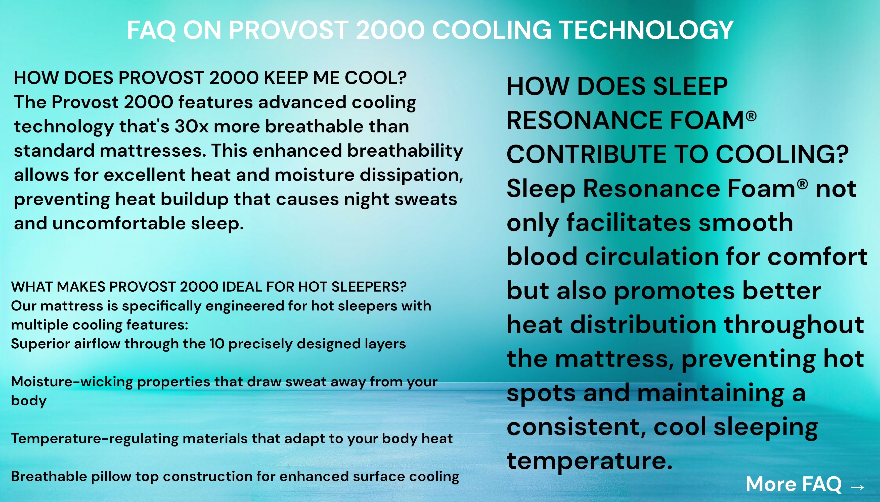 FAQ on PROVOST 2000 cooling technology