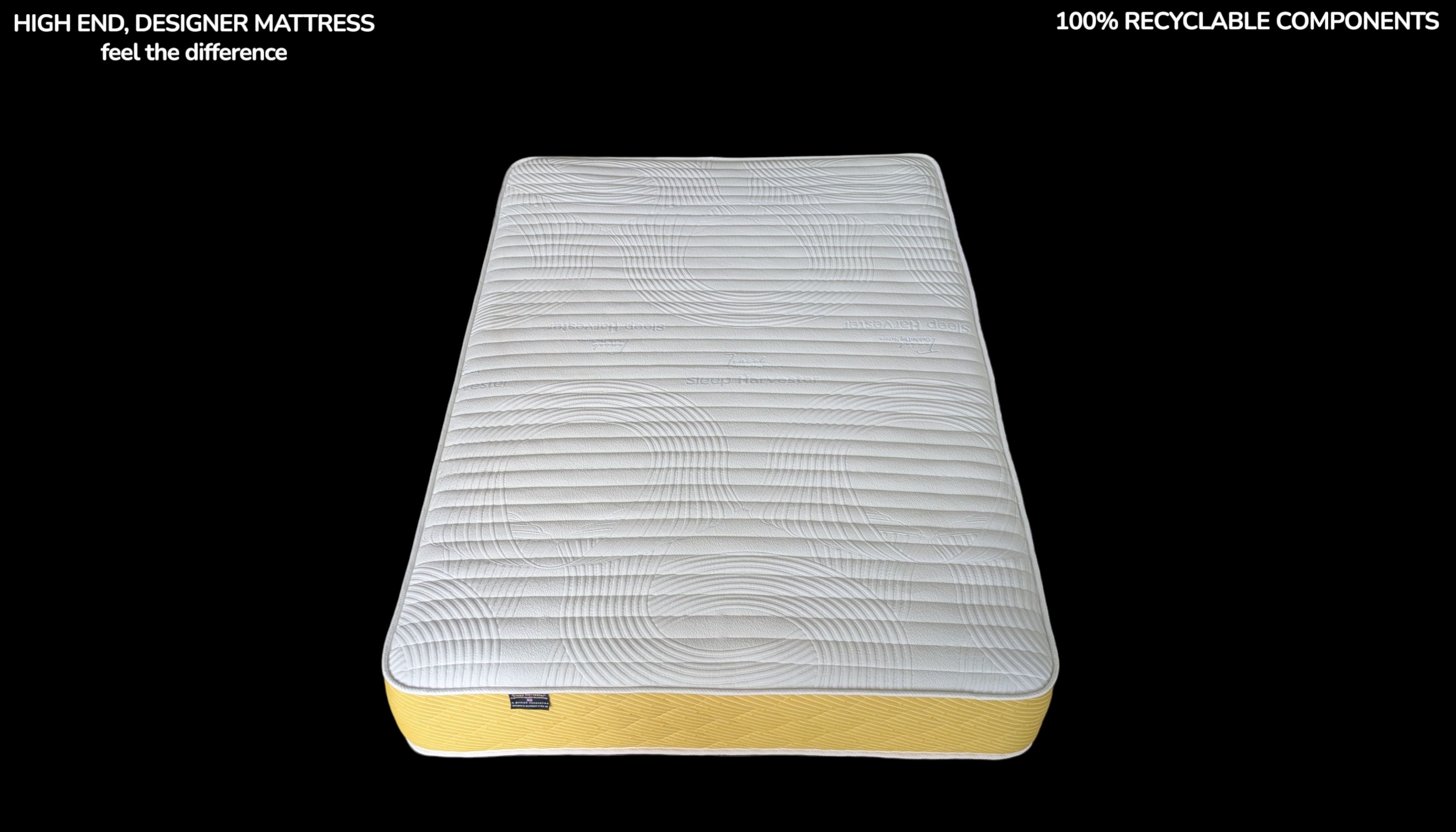 ROVER mattress made from 100% recyclable components and high end design