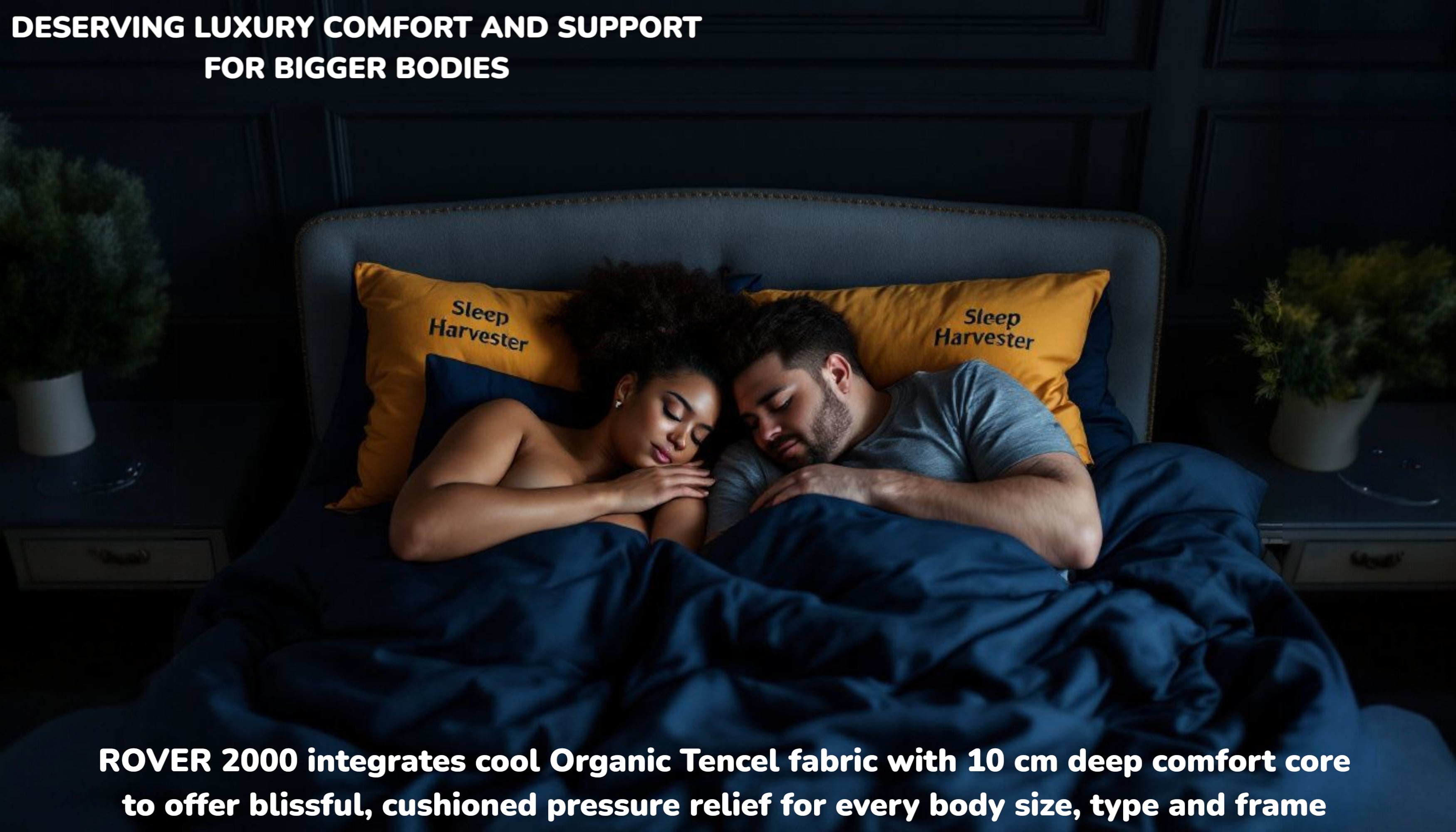 ROVER 2000 pocket spring mattress with cooling Tencel fabric