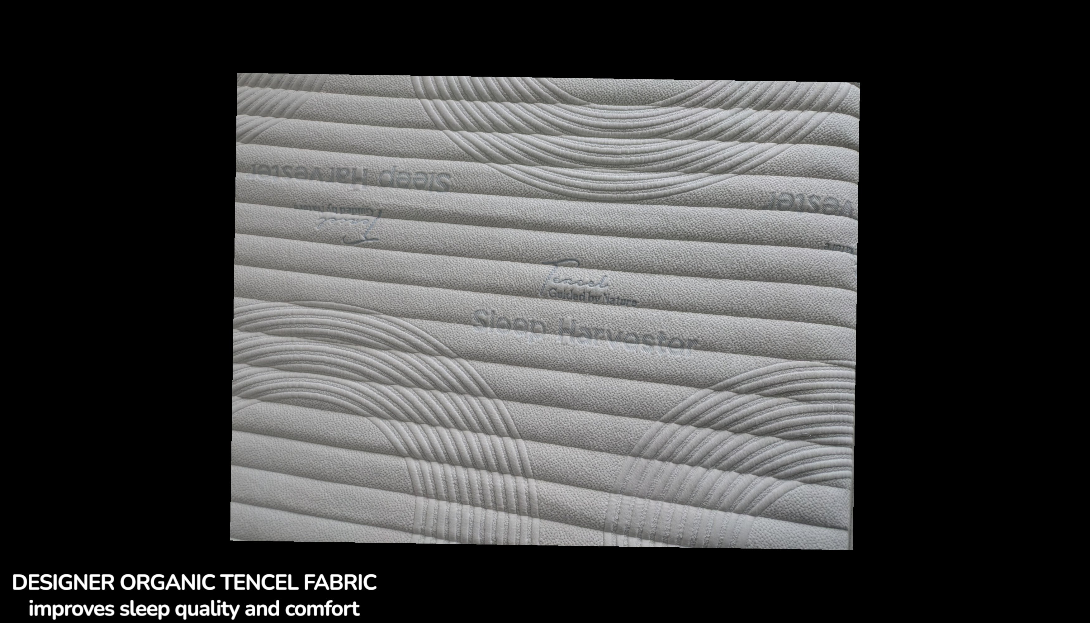 Organic Tencel cooling fabric on ROVER mattress surface