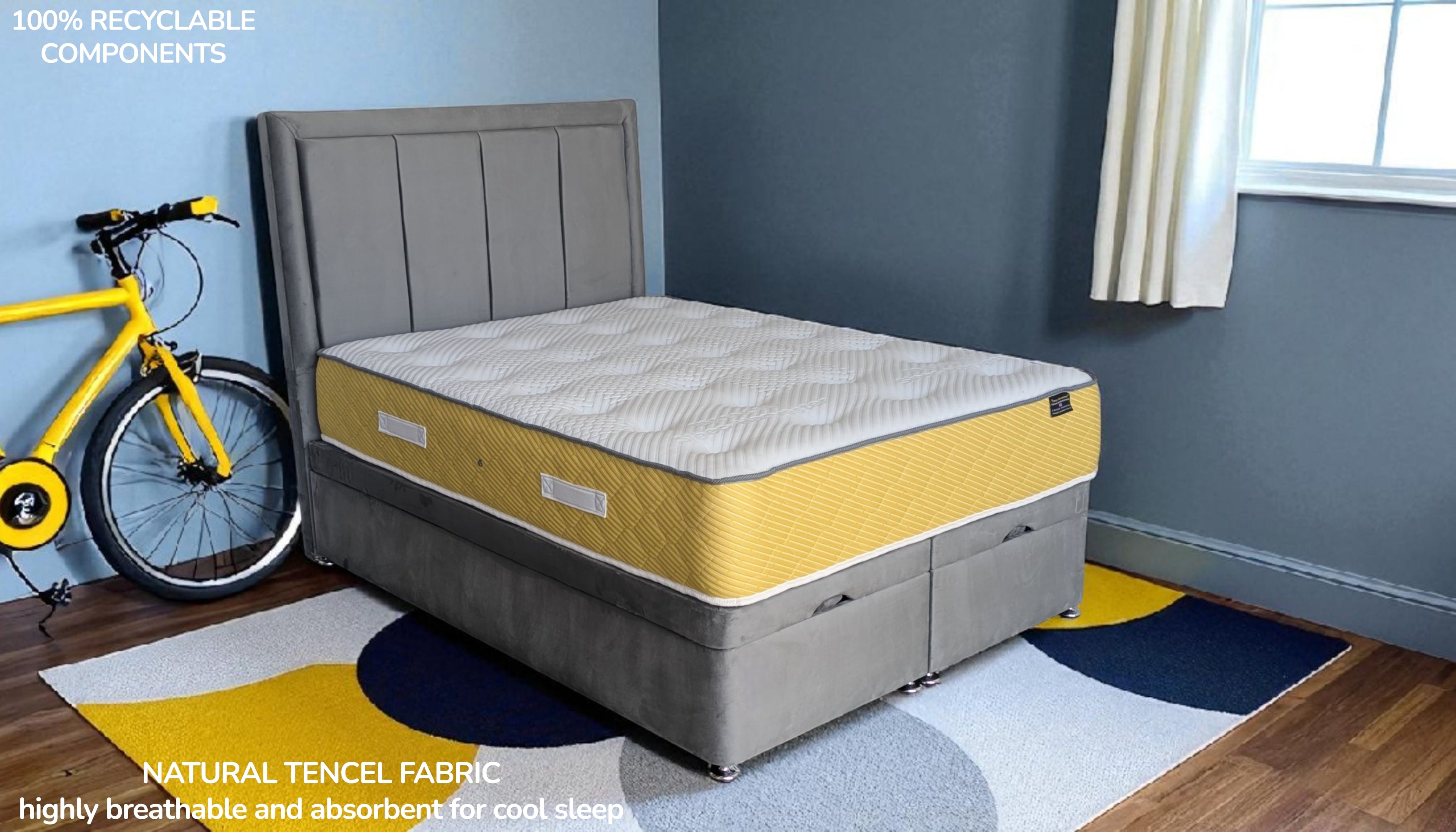 STAR 1000 pocket spring system illustration highlighting individual spring support for growing children
