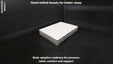 Close-up of Alfie luxury mattress Euro Top surface with quilted pattern and hand-tufted finish