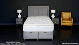 BackPlus Ergopaedic mattress front view showing pillow top design and hand-tufted finish