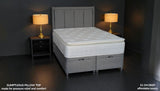 Close-up of BackPlus mattress pillow top layer with soft-touch knit fabric