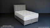 BackPlus mattress cross-section showing 8-layer construction for orthopaedic support