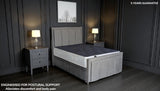 CHARM mattress detail showing premium materials and craftsmanship