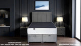 CHARM luxury bamboo hybrid mattress with 2000 pocket springs and British wool - front view