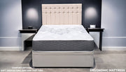 CINDY 2000 mattress demonstration video showcasing Sleep Resonance Foam technology, pocket springs and luxury comfort features