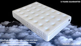 BLISS mattress comfort layers showing natural Tencel, memory foam and pocket spring construction