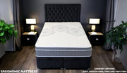 FACULTY 2000 mattress demonstration video showcasing Euro top comfort, cooling features and hotel quality construction benefits