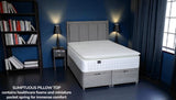 Front view of Galaxy 3000 premium pocket spring mattress with organic Tencel cover