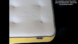 INIS 2000 mattress comfort layer detail showing thickness and premium materials