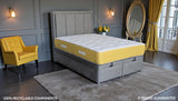 Hybrid mattress with hypoallergenic sleeping surface for clean sleep