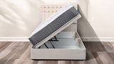 IO Ottoman Side Lift Storage Bed - Premium Upholstered UK