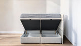IO Ottoman Side Lift Storage Bed - Premium Upholstered UK