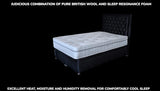 PRISTINE 3000 mattress 3D view showing Euro top design and premium construction