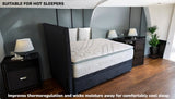 PROVOKE 2000 cooling mattress with 30x breathable Sleep Resonance Foam for hot sleepers and temperature regulation