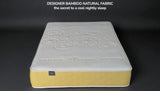 Organic bamboo fabric cover on Sienna mattress for natural cooling comfort