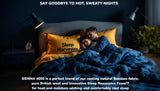 Sienna hybrid mattress showing 33 cm depth with 11 comfort and support layers