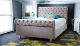 DIANA Chesterfield Bed Frame - Scrolled Design UK