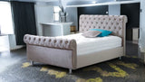 DIANA Chesterfield Bed Frame - Scrolled Design UK