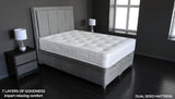 Double-sided SPINECARE mattress showing reversible design for consistent comfort and durability