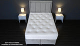 Close-up of SPINECARE mattress soft breathable knit fabric for smooth touch and comfort