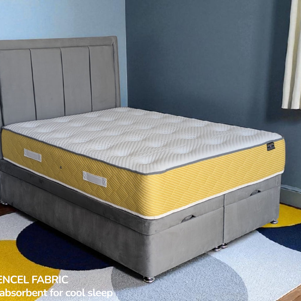 STAR 1000 pocket spring system illustration highlighting individual spring support for growing children