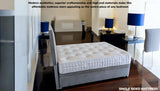 Triumph 1000 mattress showing compact size option with full ergonomic support and luxury comfort