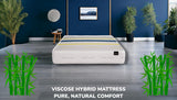 VICEROY 2000 natural viscose fabric mattress offering luxurious comfort and hypoallergenic properties for sensitive skin