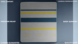 VICEROY 2000 luxury hybrid mattress top view showing premium viscose fabric surface and handmade craftsmanship quality