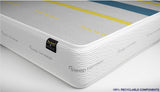 VICEROY 2000 mattress side profile showing 29cm depth, 8 comfort layers and pocket spring construction for body support